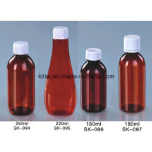 Jar Liquid Sealing Plastic Pill Saludable Medicina Amber Bottle